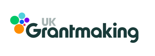 UK Grantmaking logo with colourful circles